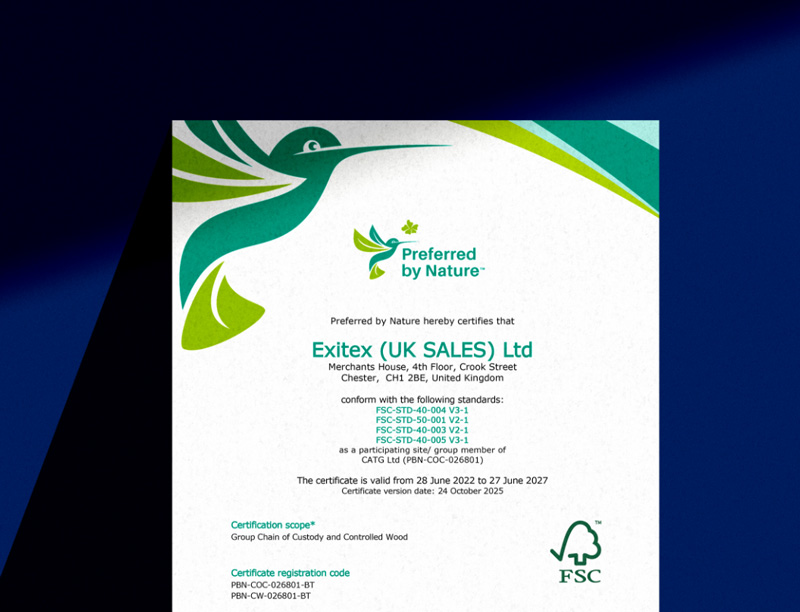 Exitex Ltd | Preferred by nature